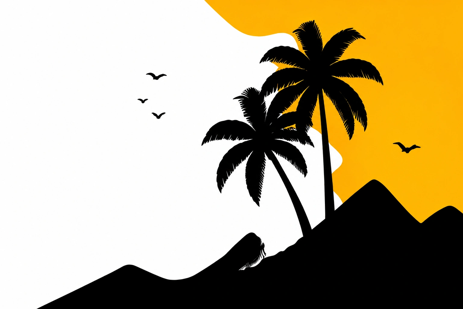 Illustration tropicale Drive To Mada Martinique